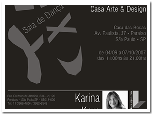 Karina Korn Arquitetura - Convite Cad Brasil 2007