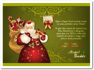 Angel Saúde - Corretora de Planos de Saúde - Cartão Natal 2011
